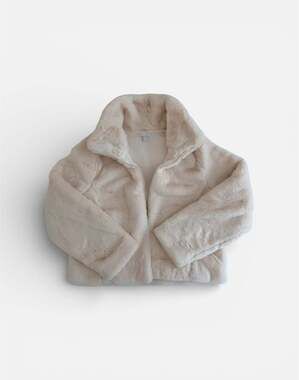 Beyond Yoga On The List Faux Fur Jacket Size L